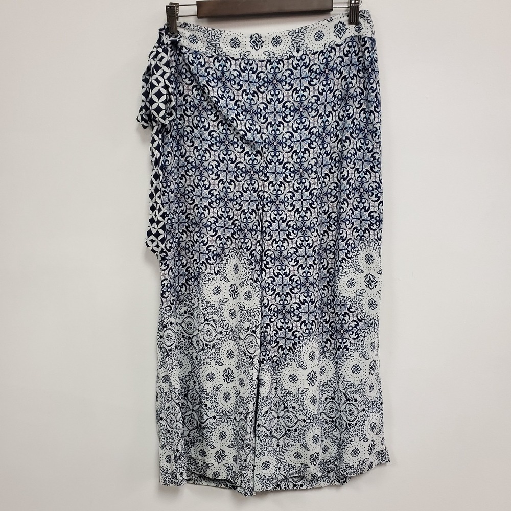 Farm Rio Womens Havana Culotte Pants‎ Size S Geometric Beachy Vacation Travel